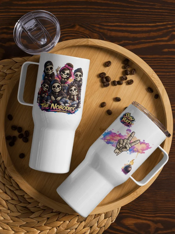 ''The Nobodies'' Travel Mug with a Handle product image (4)
