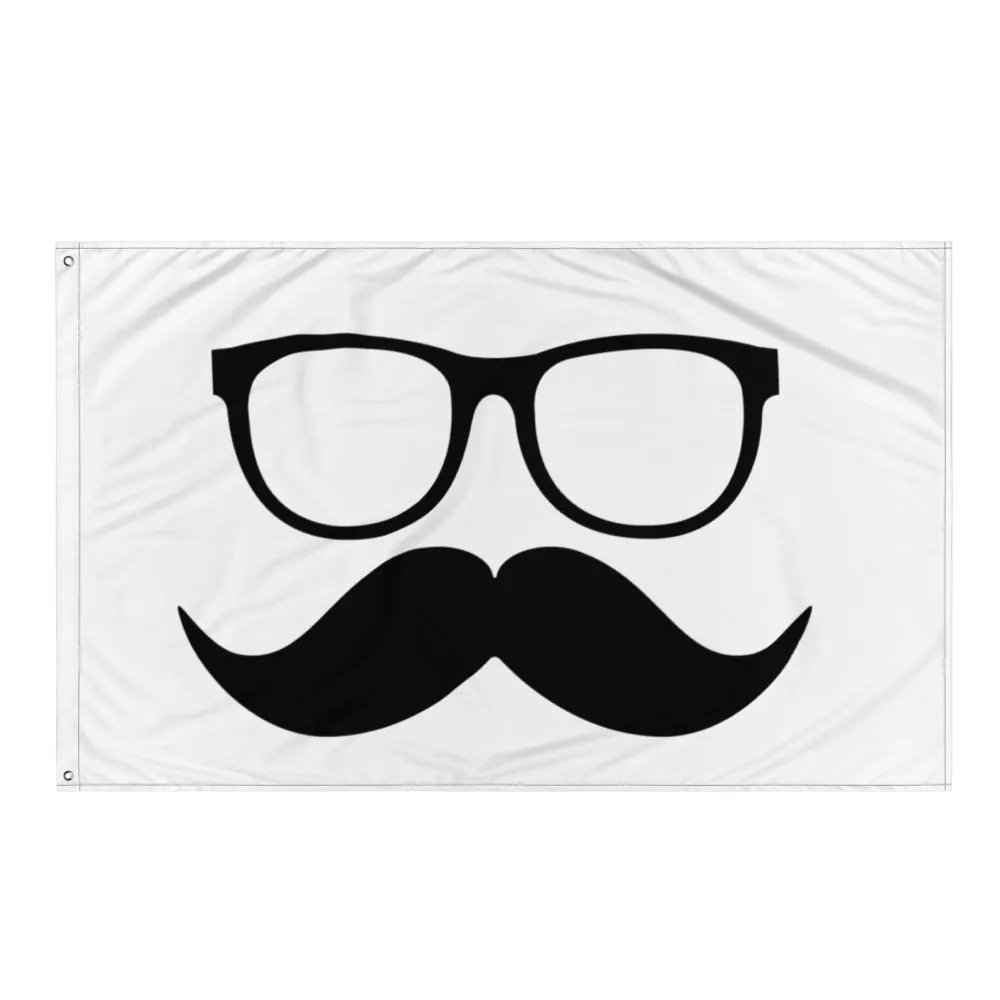 Black Moofstache Flag product image (3)