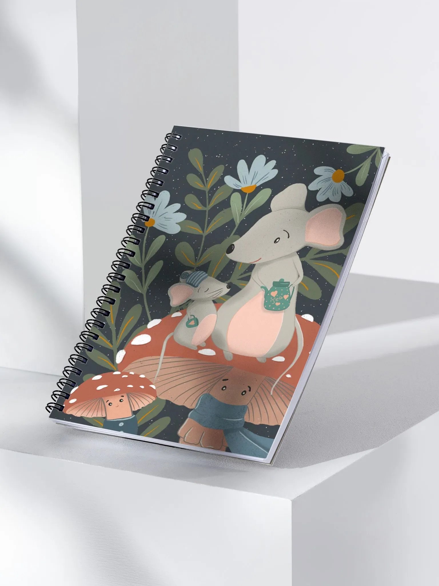 Moonlit Forest Love Spiral Notebook product image (4)