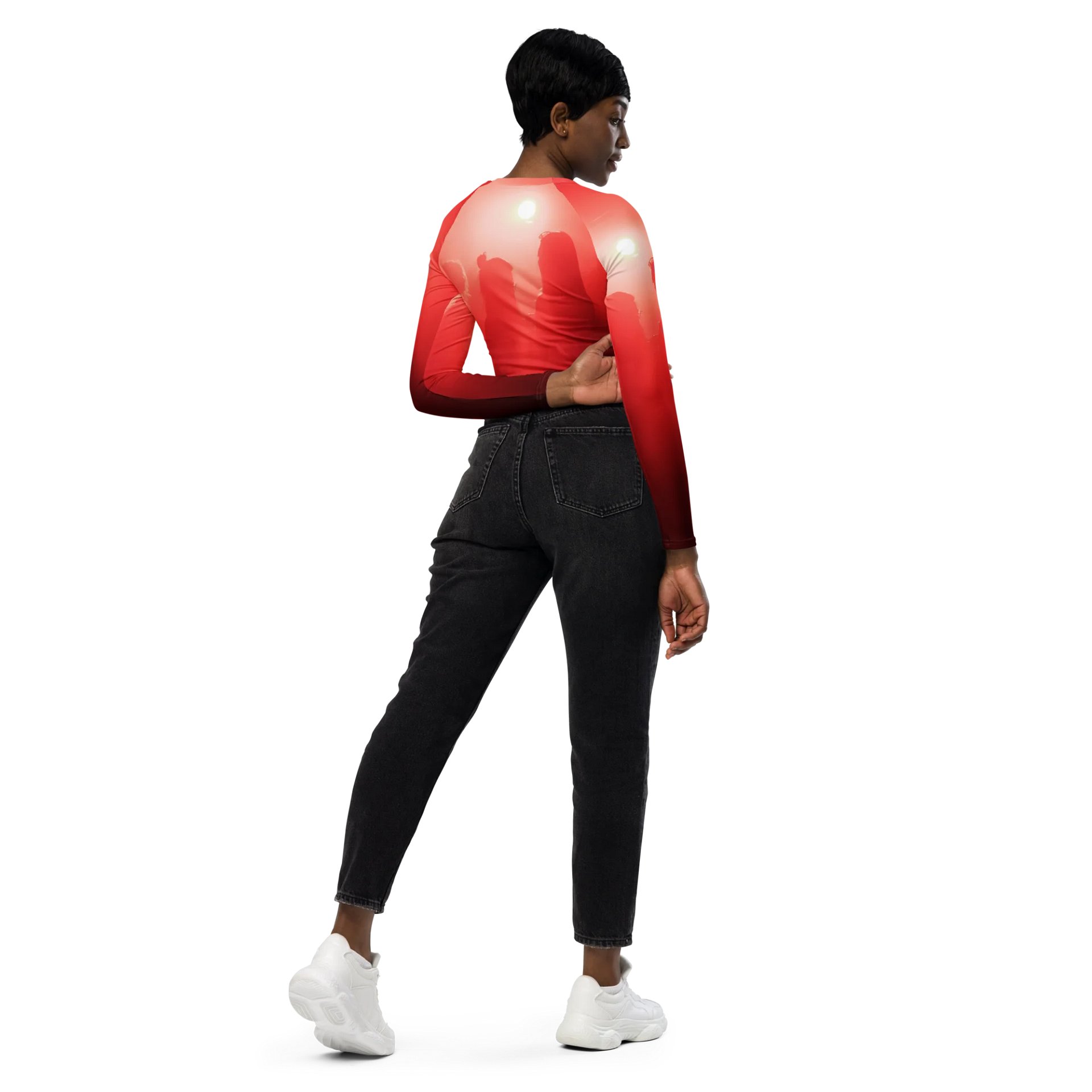 'Girls Are Down' Eco All-Over Print Crop Top product image (6)