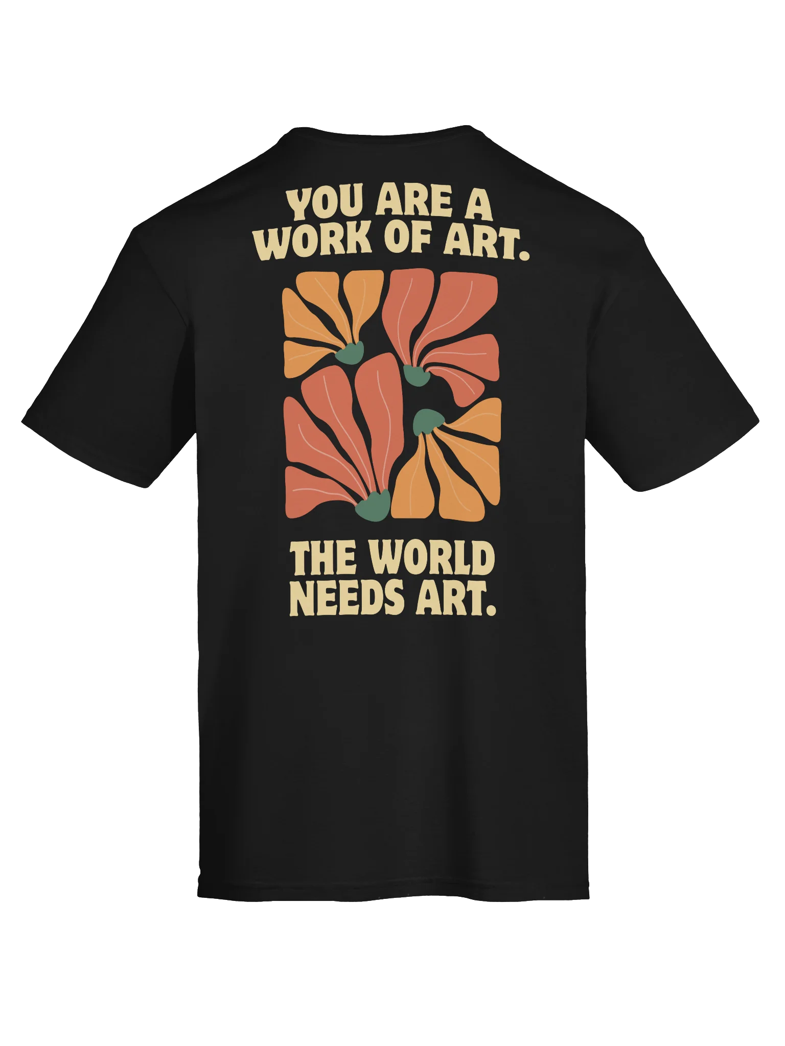 You Are a Work of Art Shirt | Inspirational Floral T-Shirt | Positive Affirmation Shirt | Self Love Gift | Artist Gift product image (87)