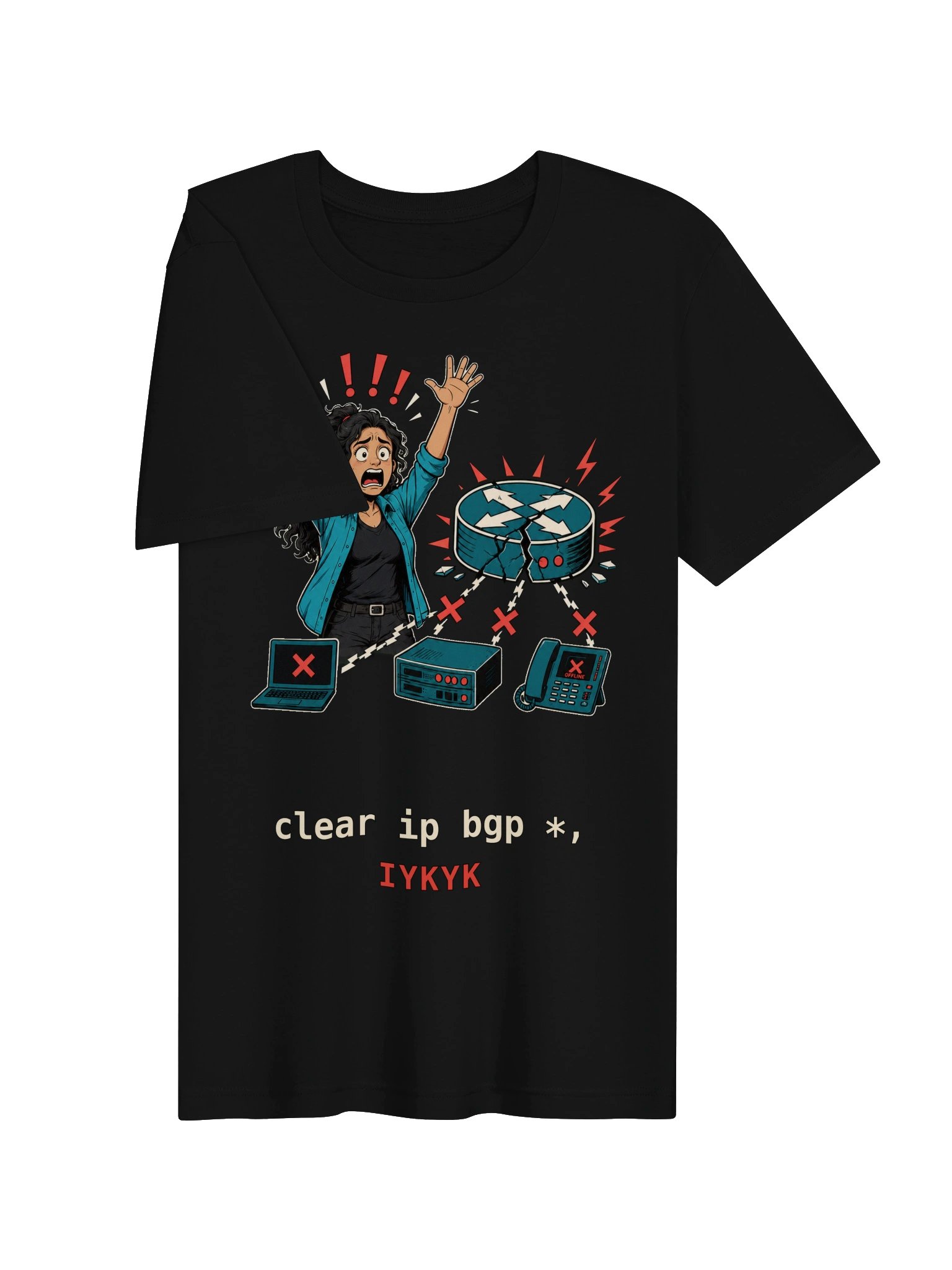 clear ip bgp * — IYKYK Tee (version 6) product image (3)