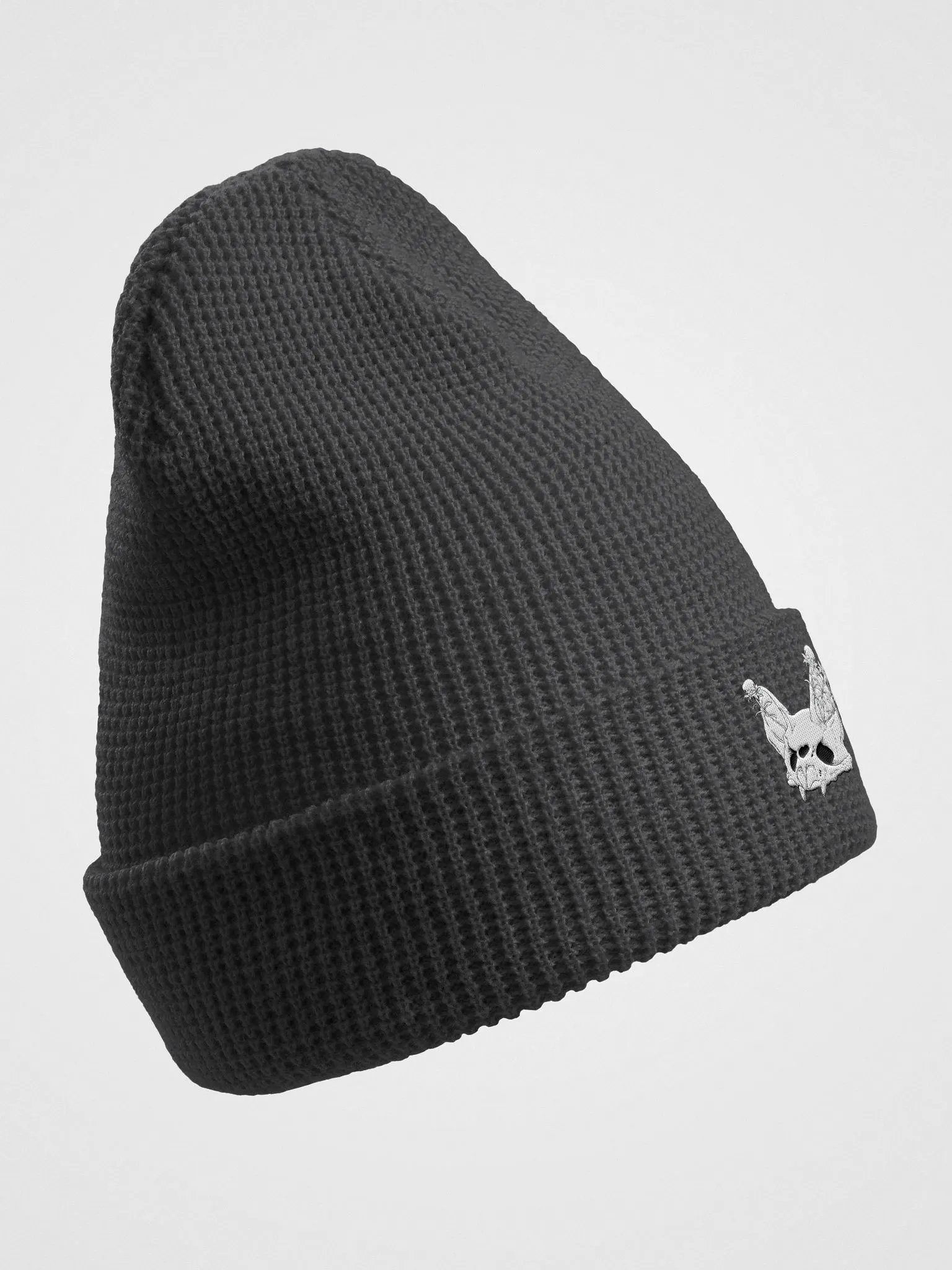 Bat Skull Waffle Beanie product image (3)