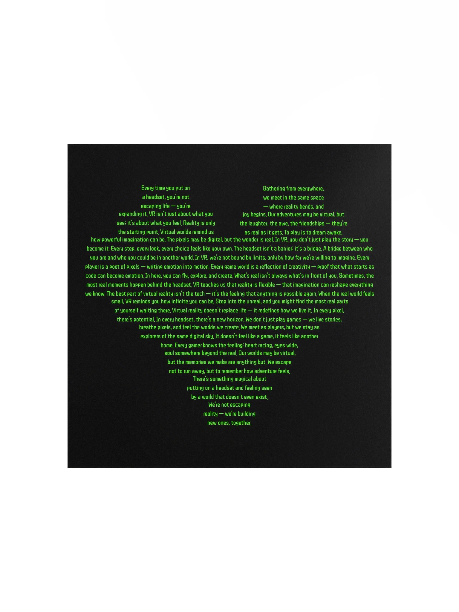 We Love VR Pixel Heart Poster Print product image (3)