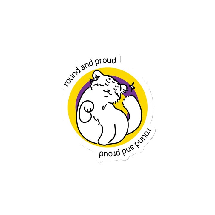 Round and Proud Manul Intersex Version - Magnet product image (2)