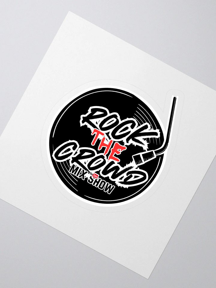Rock The Crowd Vinyl Logo Sticker product image (2)