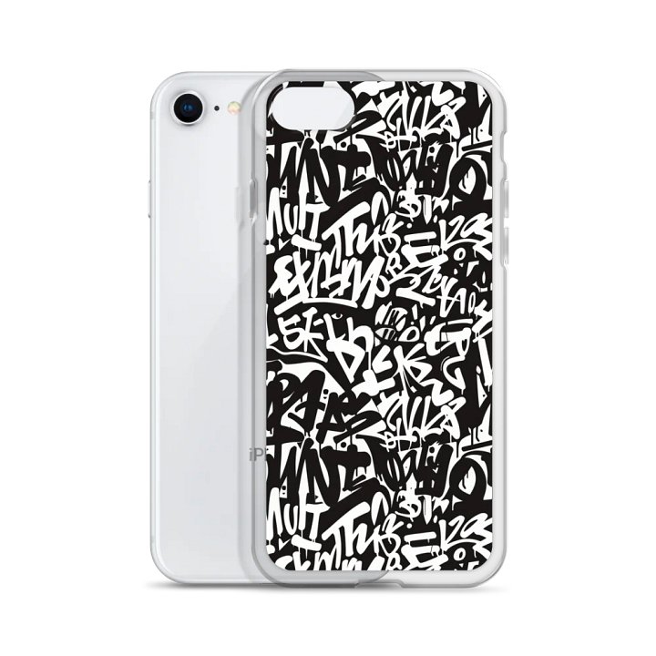 Urban Graffiti Clear iPhone® 7/8, 11, 12, 13, 14, 15, 16, 17, X/XS, SE, XR, Mini, Pro, Pro Max, Plus Cases. product image (2)