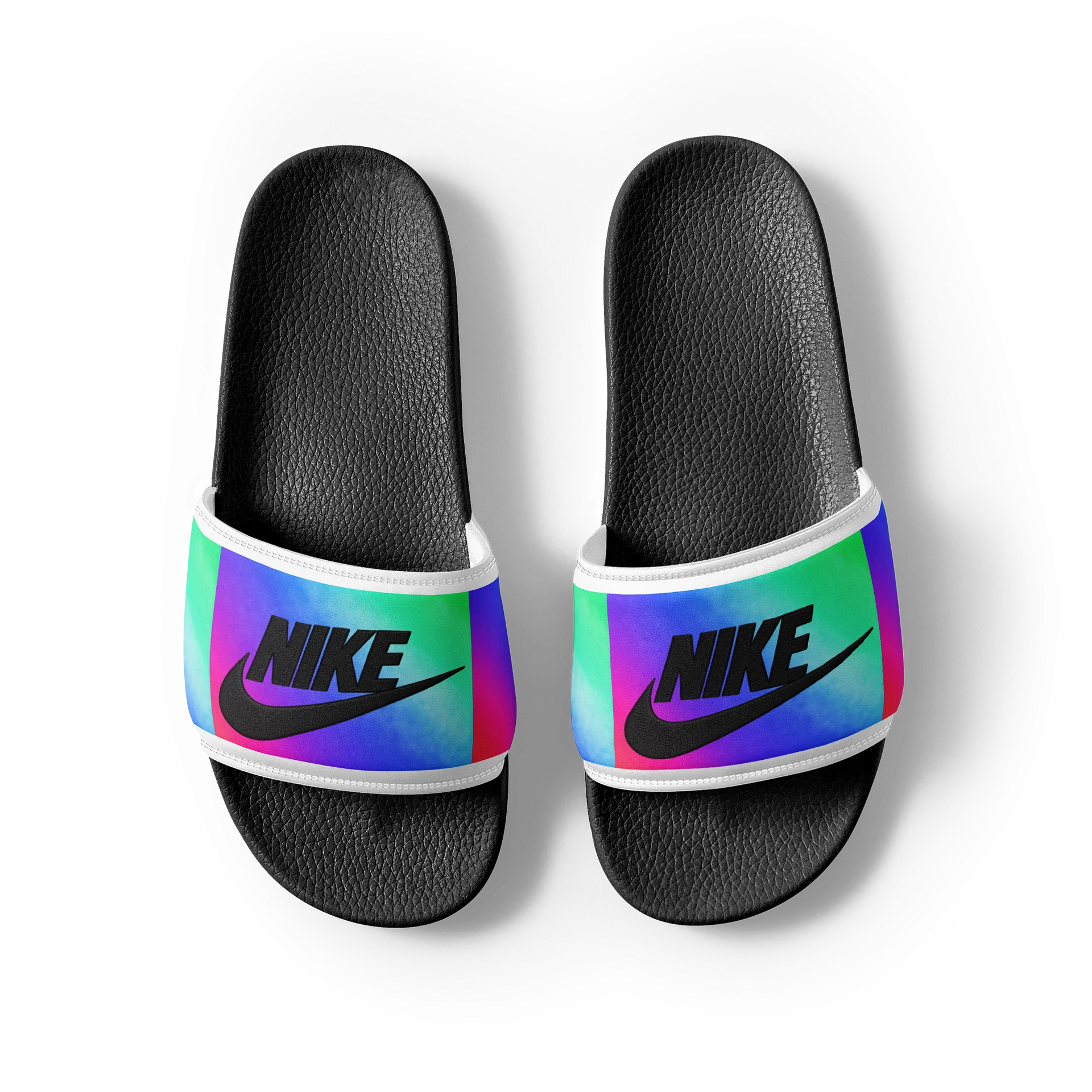 Neon Nike Logo Women’s Slides product image (7)