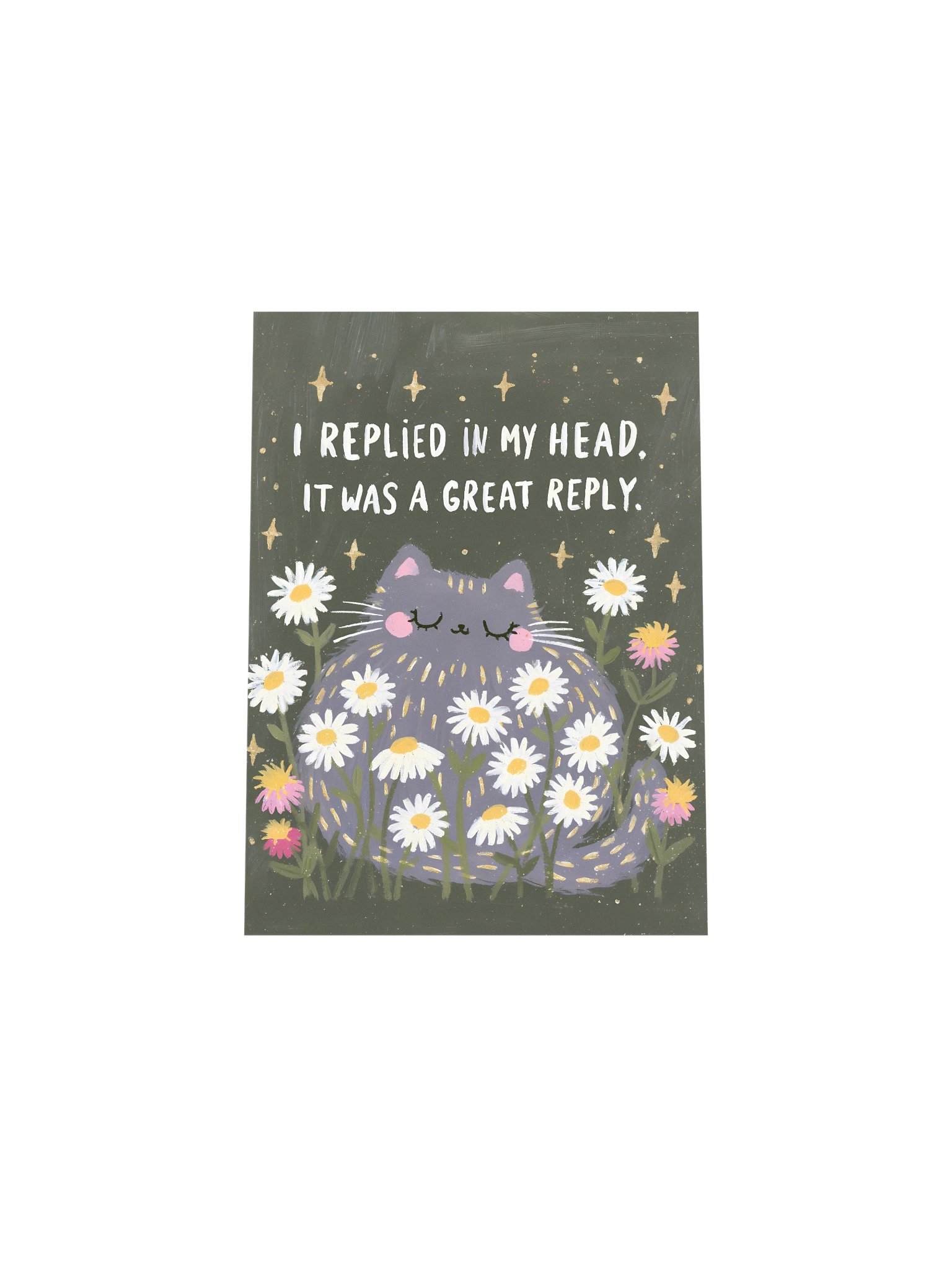 I Replied in My Head Cat Poster product image (17)