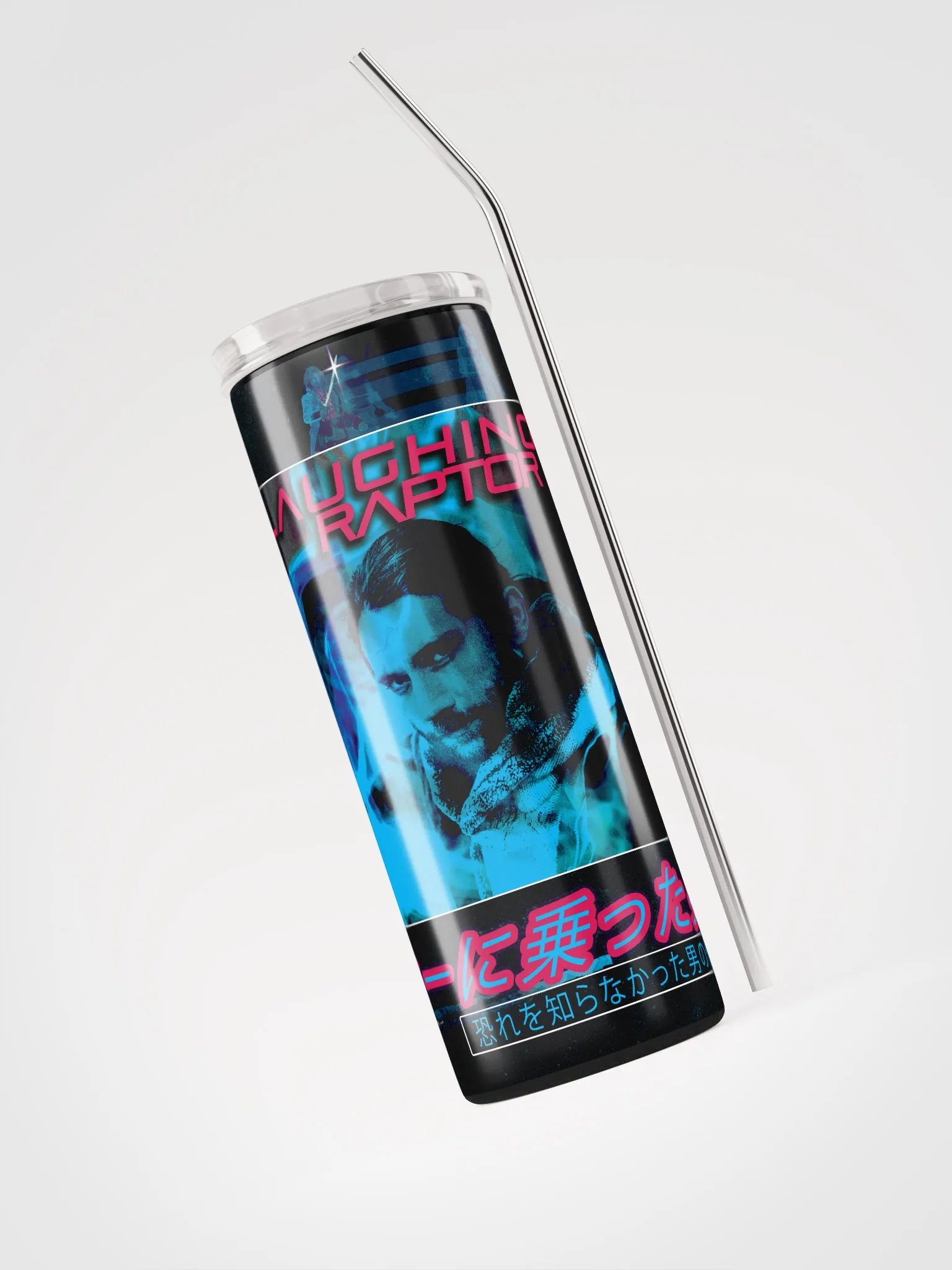 Neon Noir: Laughing Raptor Tumbler product image (3)