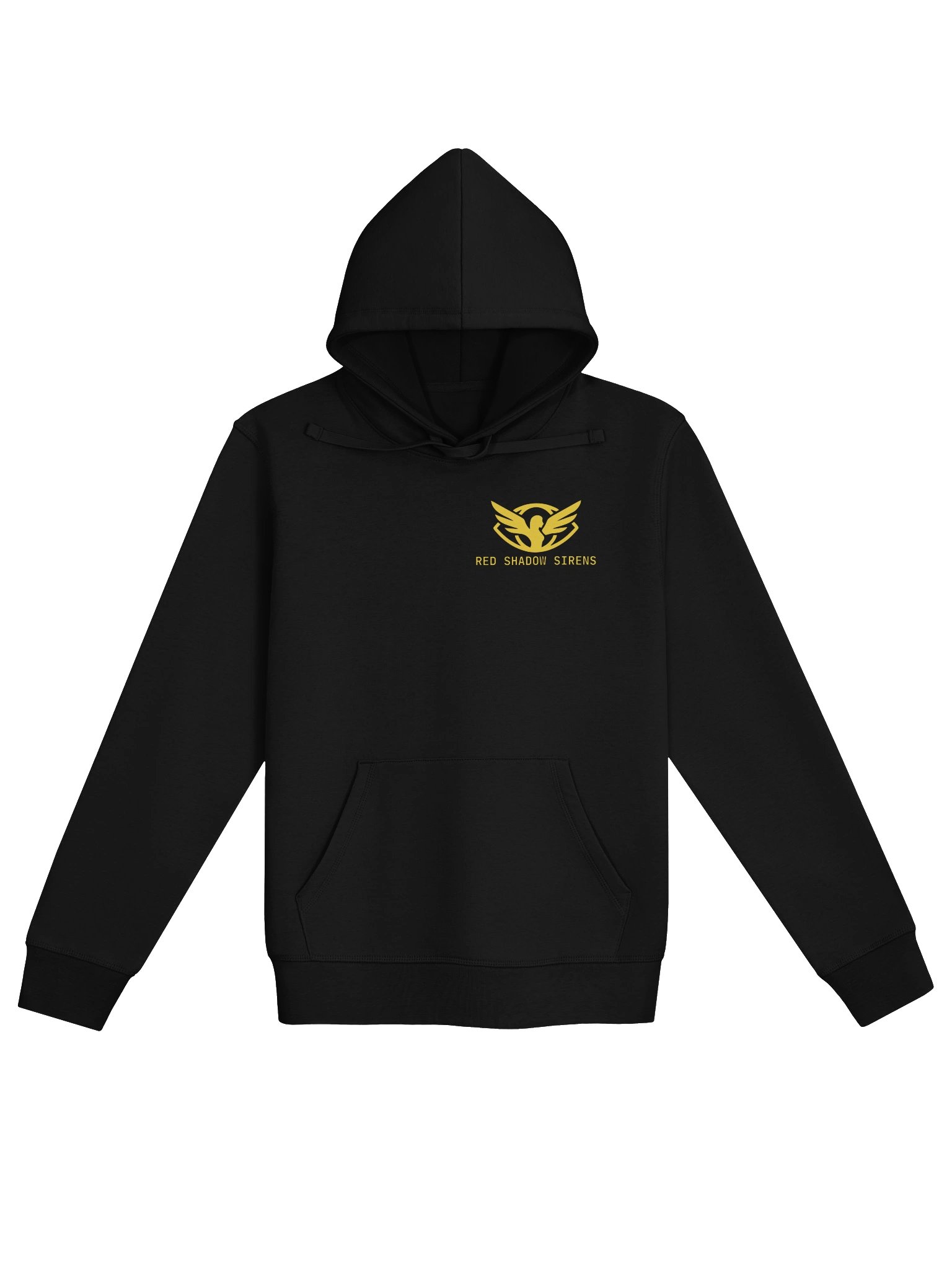 Unisex organic hoodie (agency logo, gold) product image (1)