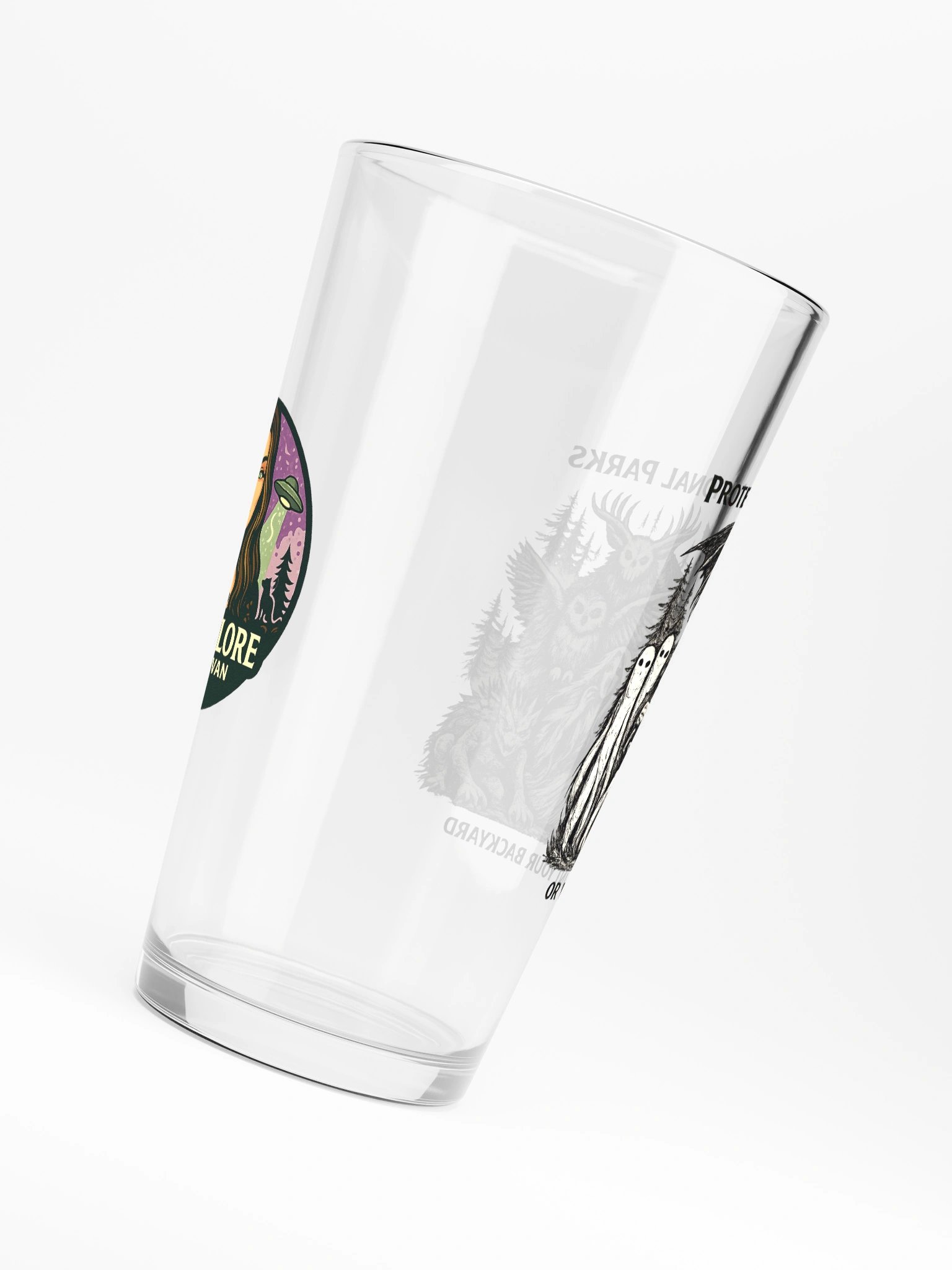 NATIONAL PARK CRYPTIDS SHAKER PINT GLASS 16oz product image (6)