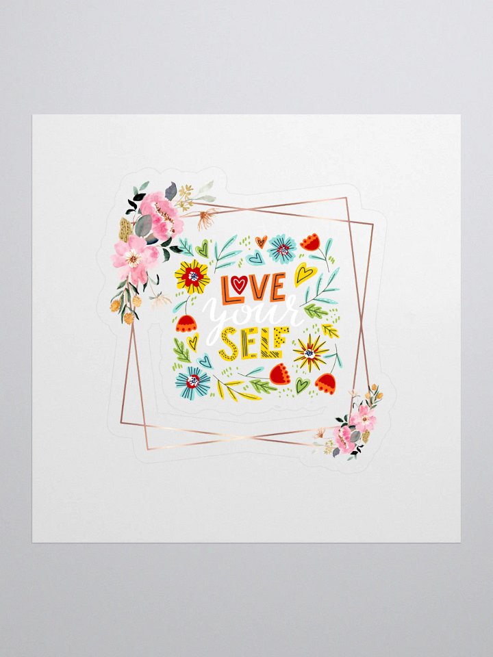 Love & Self Floral Kiss Cut Stickers product image (1)