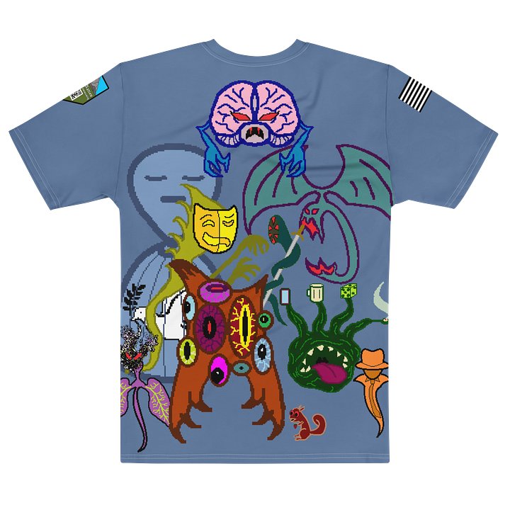 The Demons We Carry Cotton Blue Shirt product image (2)