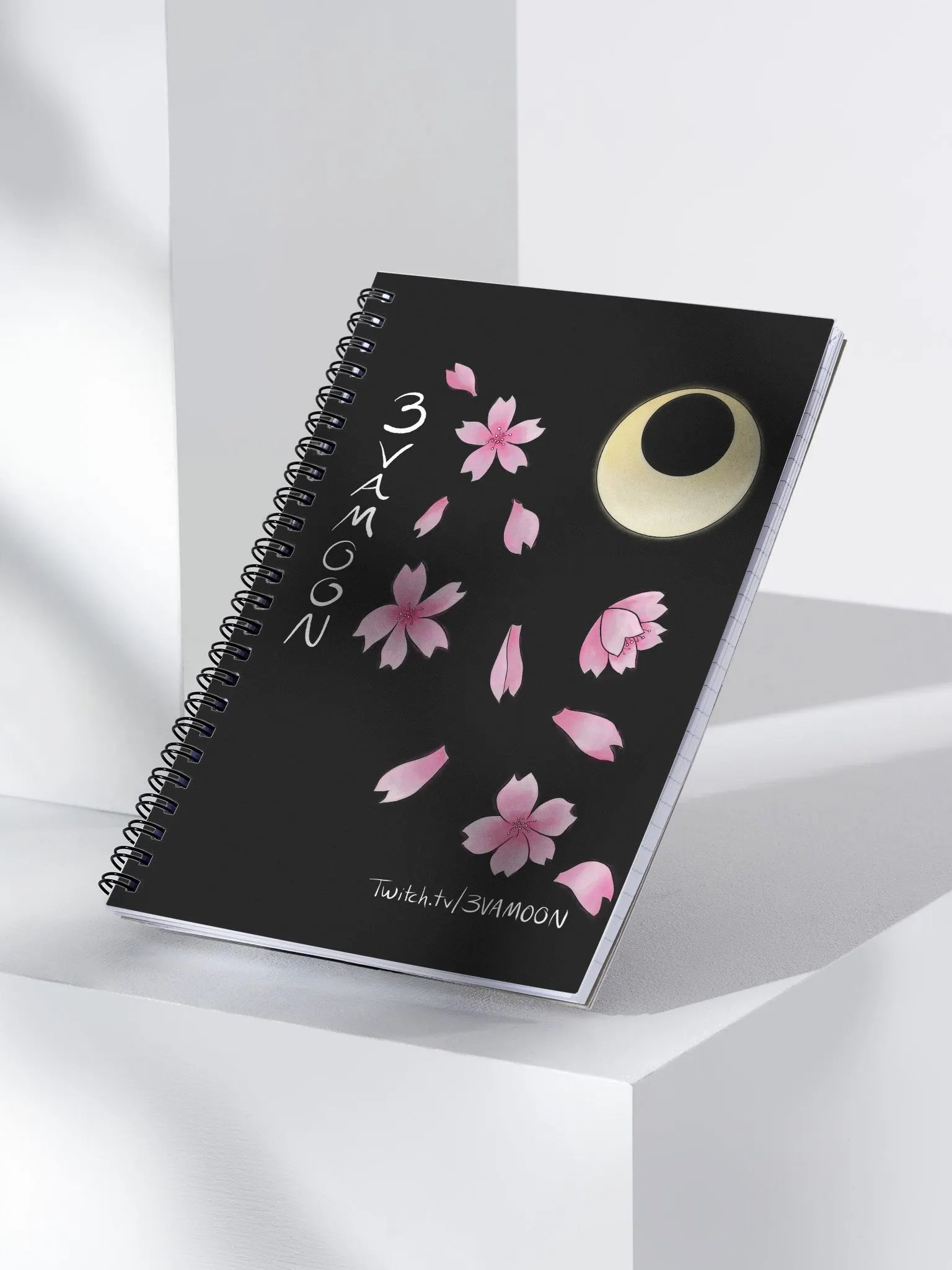 Sakura Moon Spiral Notebook product image (4)