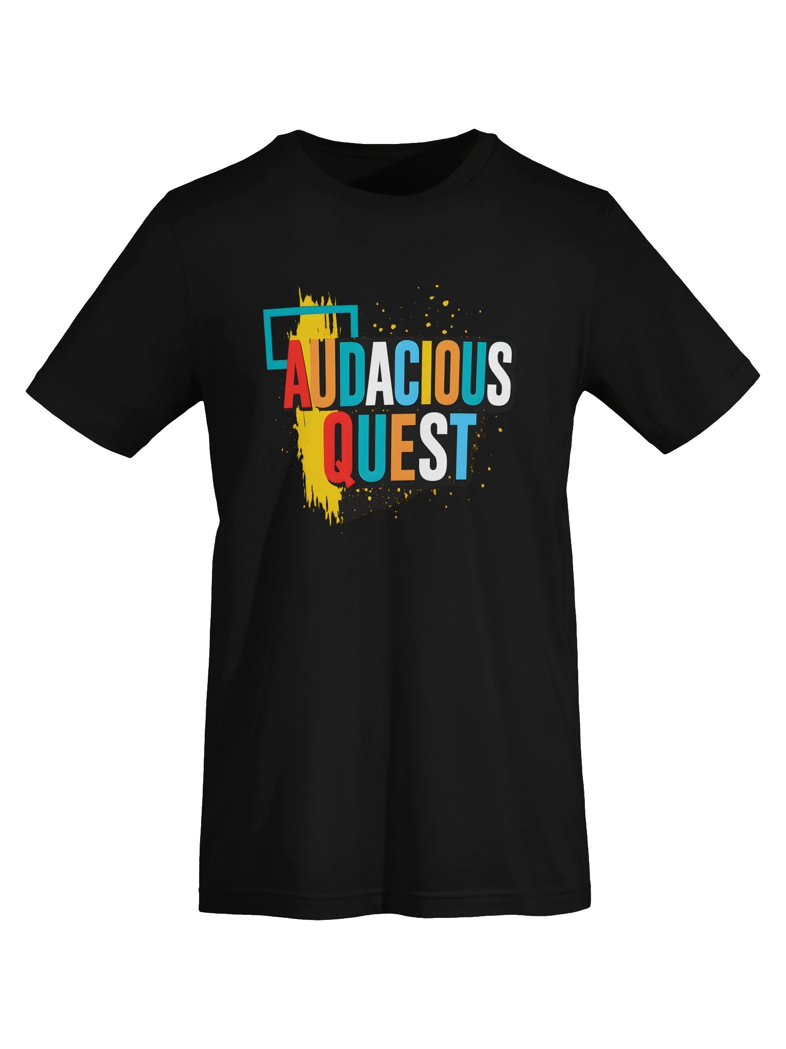 "Audacious Quest" Retro Paint Splatter Graphic T-Shirt product image (5)