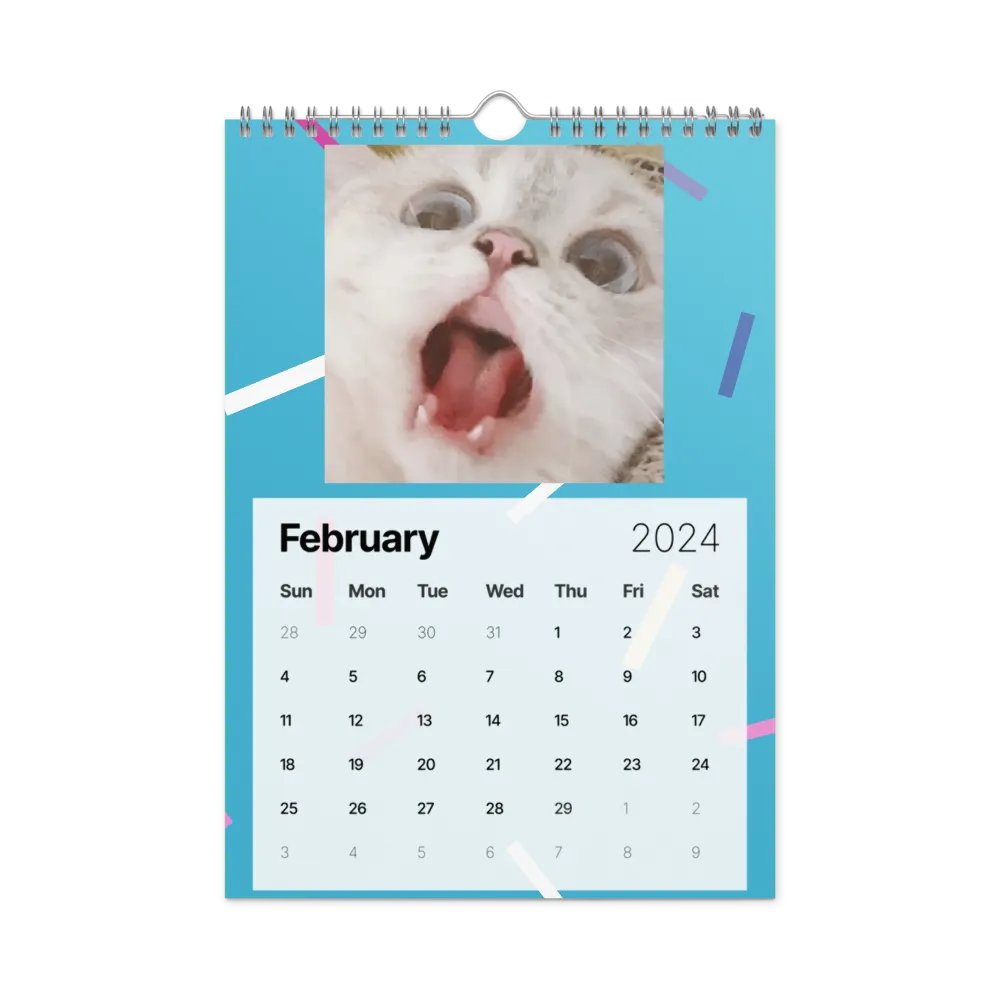 Wall Calendar (2024): Meme Cats product image (7)