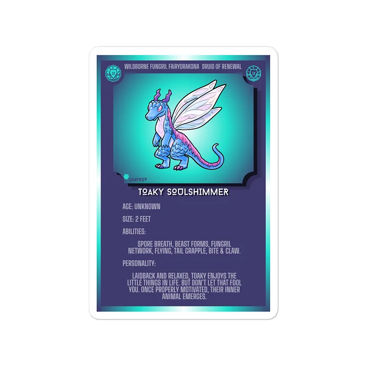 Toaky Soulshimmer Statcard (Vinyl Decal) product image (2)