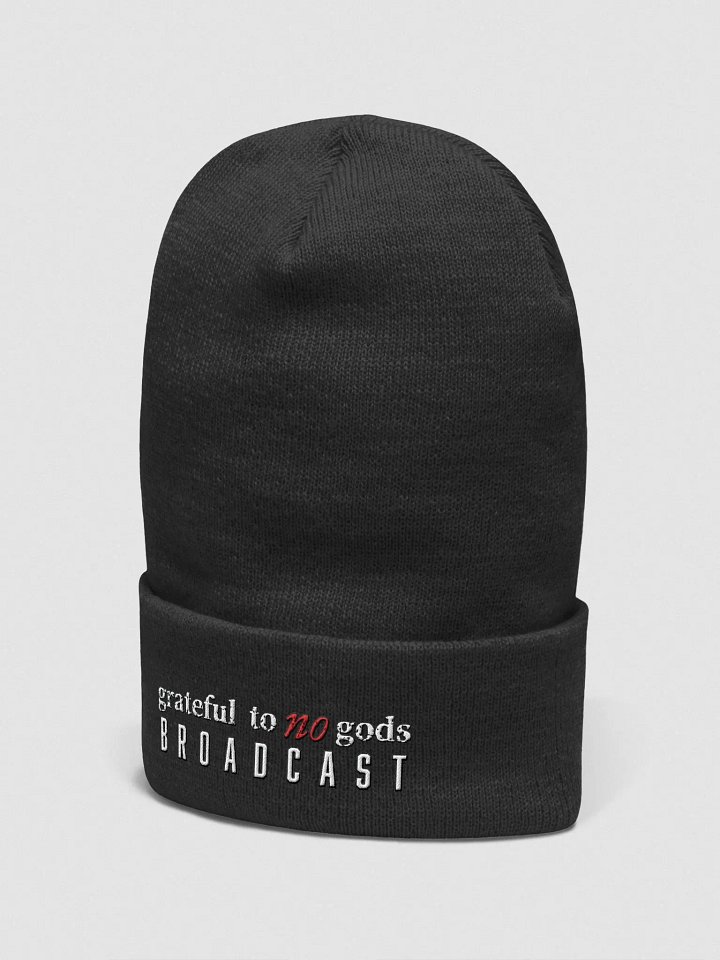 Grateful to no gods beanie product image (1)