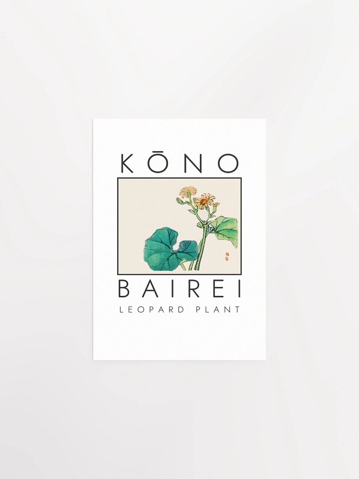 Kono Bairei Leopard Plant Poster product image (1)