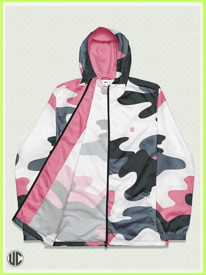 Bubblegum Pink Camo Windbreaker product image (1)