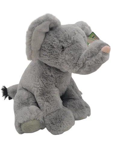Cute 10" Earth Safe Elephant Plush - Soft Eco-Friendly Baby Stuffed Toy product image (2)