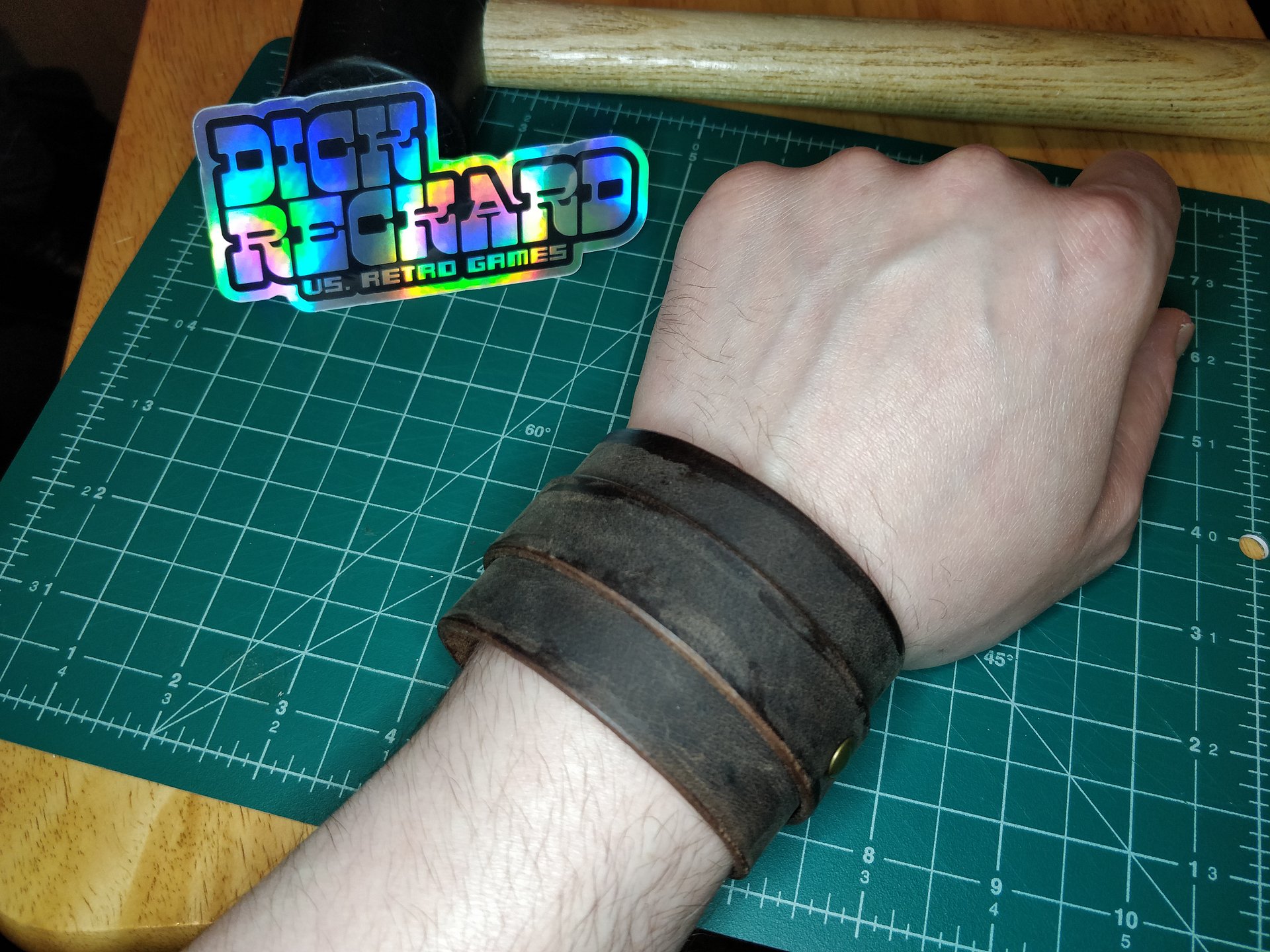 Brown 1 Band Leather Cuff 0B product image (1)