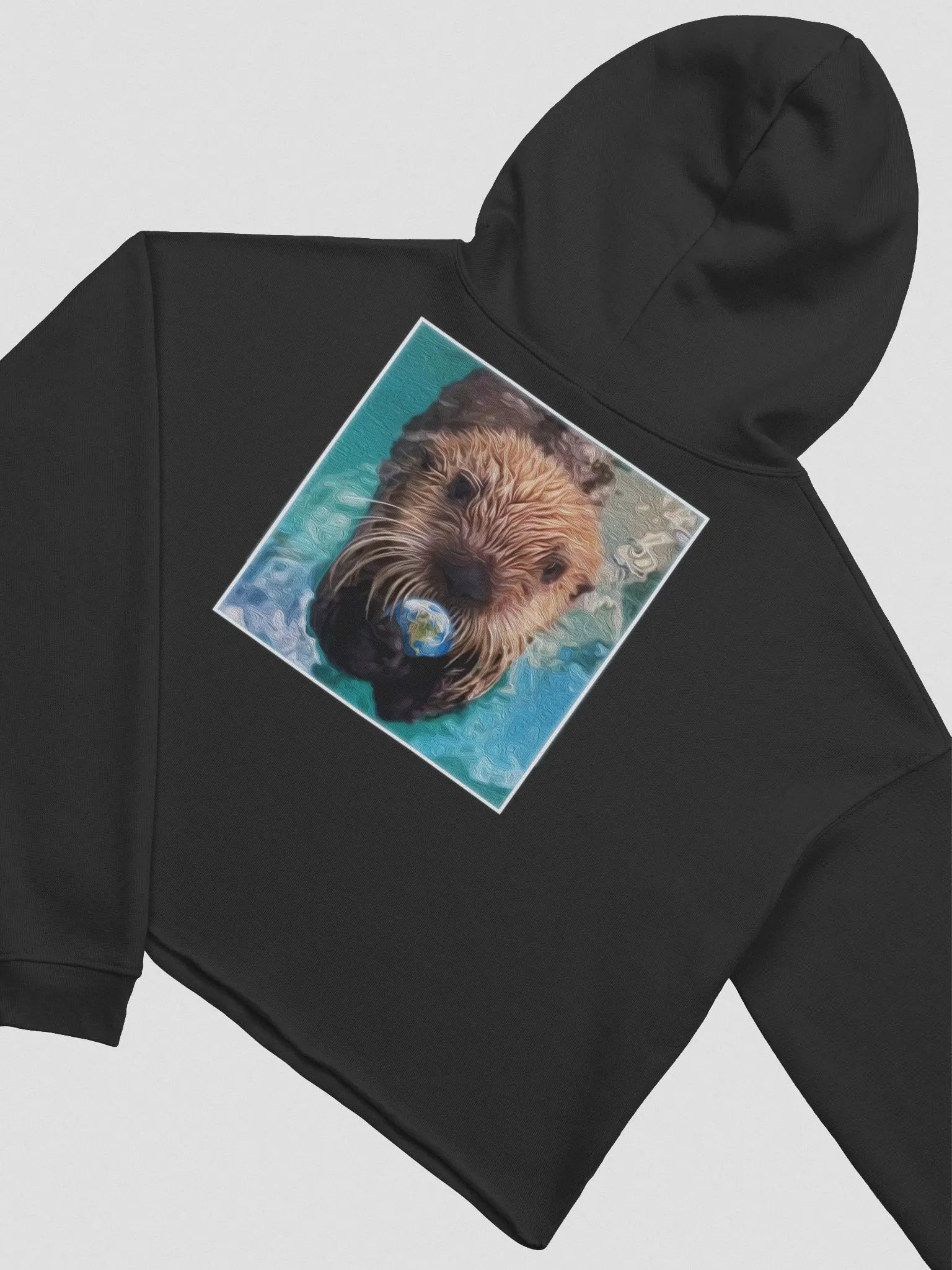 Otter This World Women's Crop Hoodie product image (4)