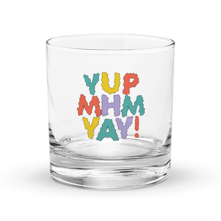 YUP MHM YAY! Colorful Bubble Rocks Glass product image (1)