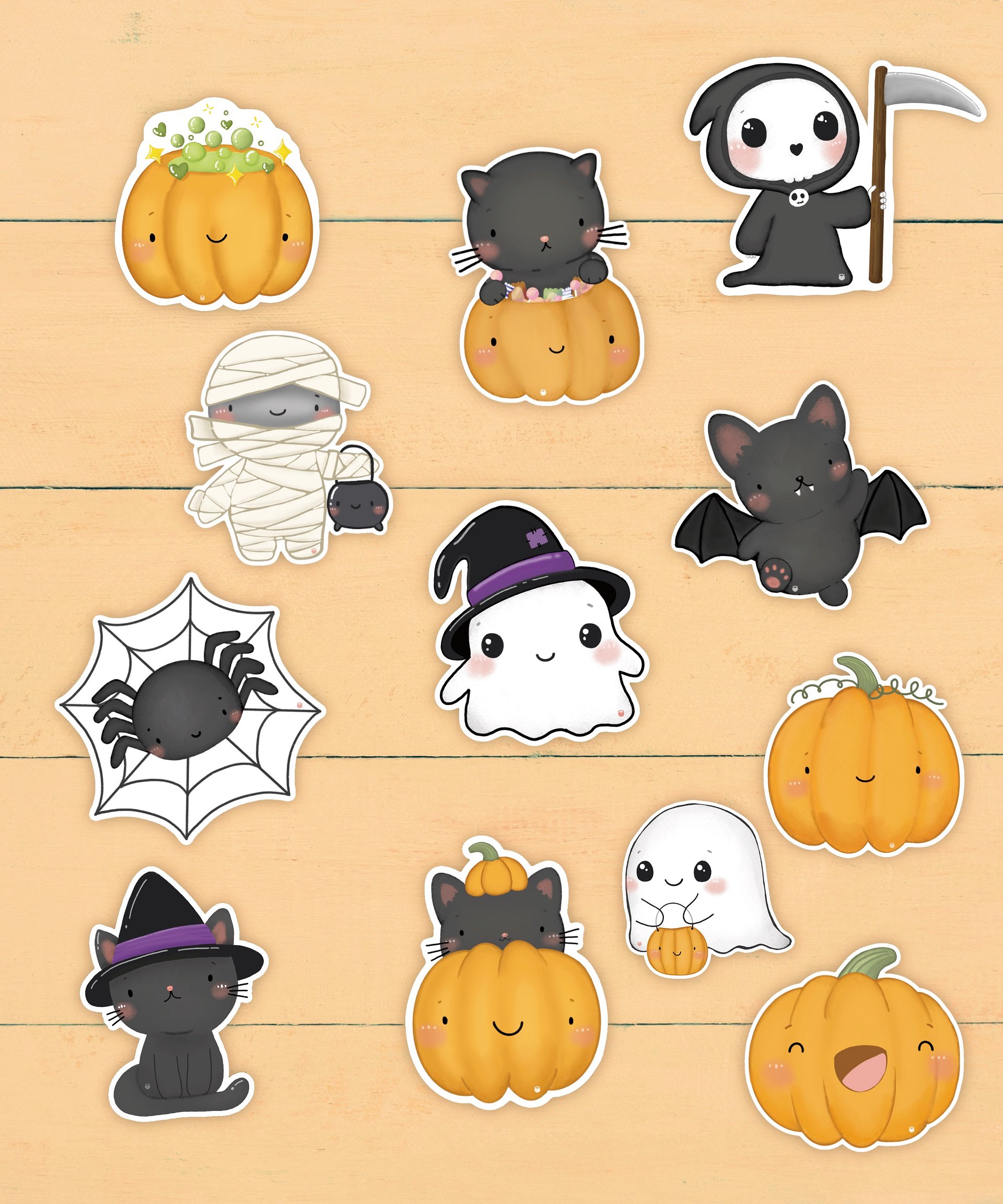 Halloween Vinyl Sticker Pack -Full Set product image (1)
