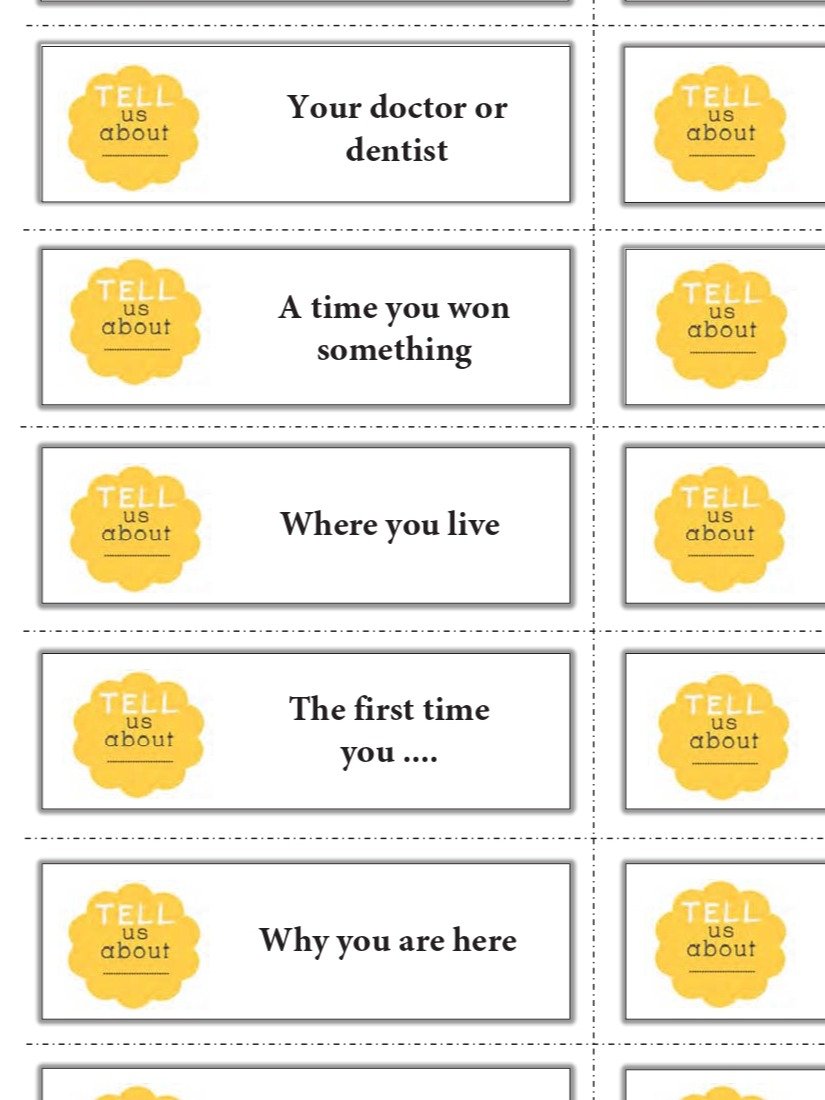 Get Speaking. Language Prompt Flashcards. product image (5)