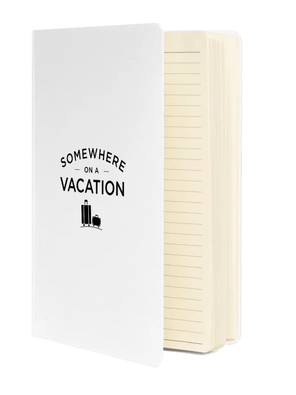 Somewhere on a Vacation Hardcover Bound Notebook | JournalBook - Black product image (3)