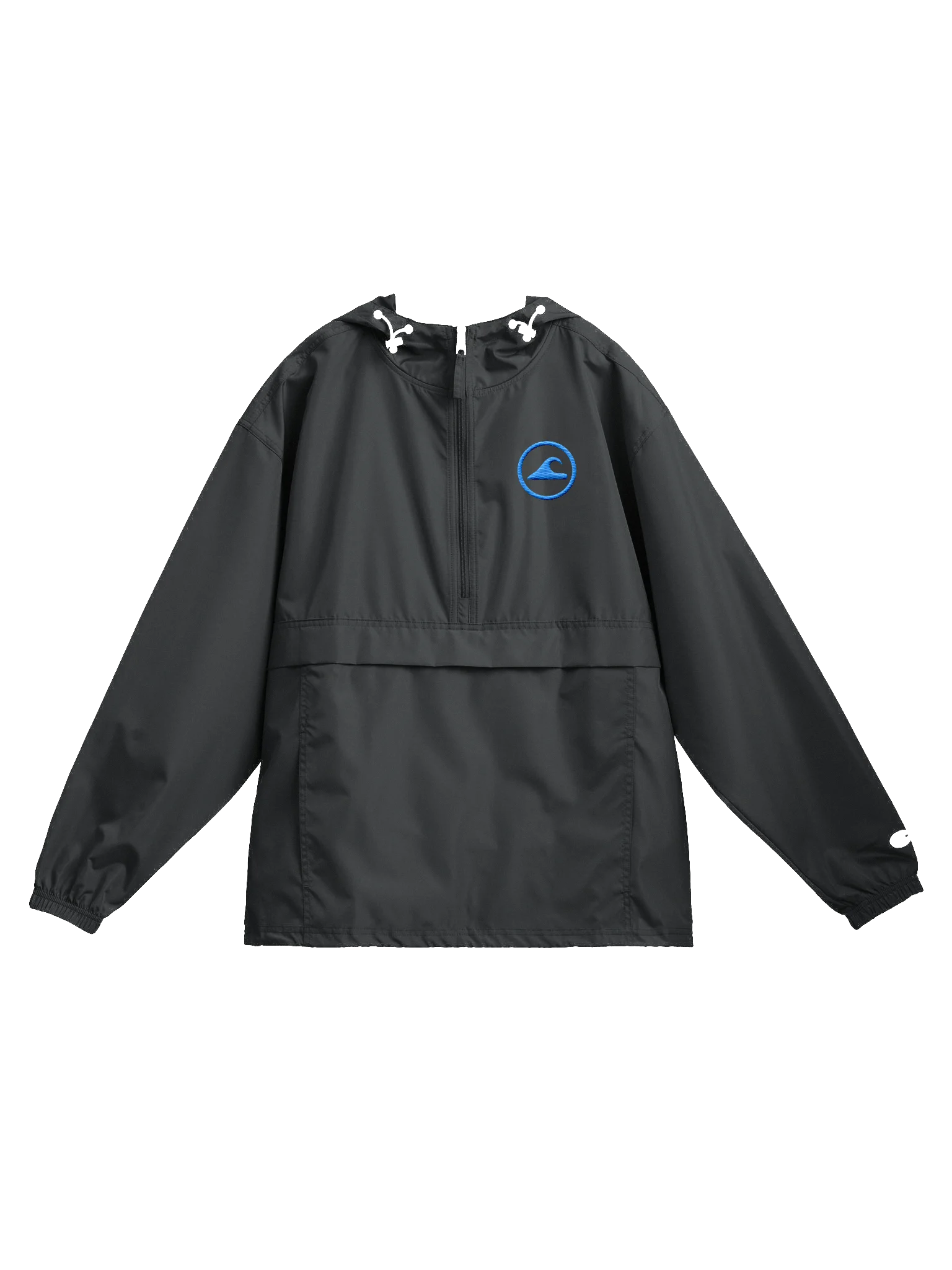 Embroidered Wave Rider Champion Packable Jacket (Aqua) product image (1)