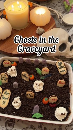 My all-time favorite Halloween dessert. It’s not spooky season without Ghosts in the Graveyard! 👻 Shoutout to my niece for he...