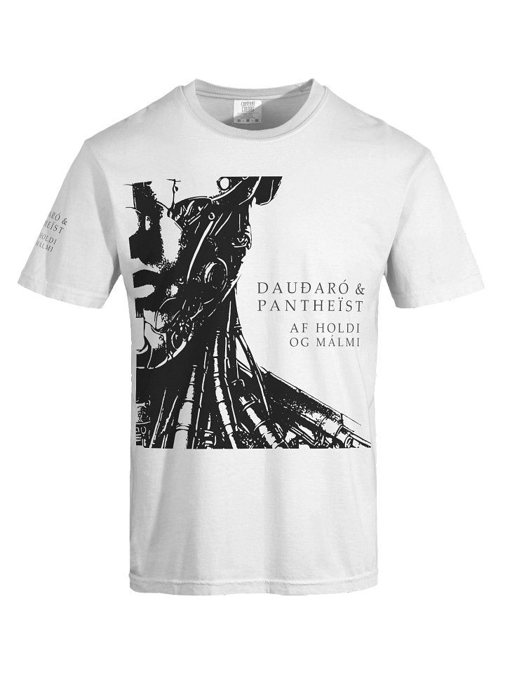 Dauðaró & Pantheïst — Af holdi og málmi Limited Edition T-shirt Relaxed Fit (White and Ivory) product image (1)
