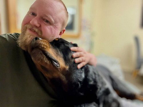 “A dog is better than I am, for he has love and does not judge.” Saint Xanthias

This boy is always there for me