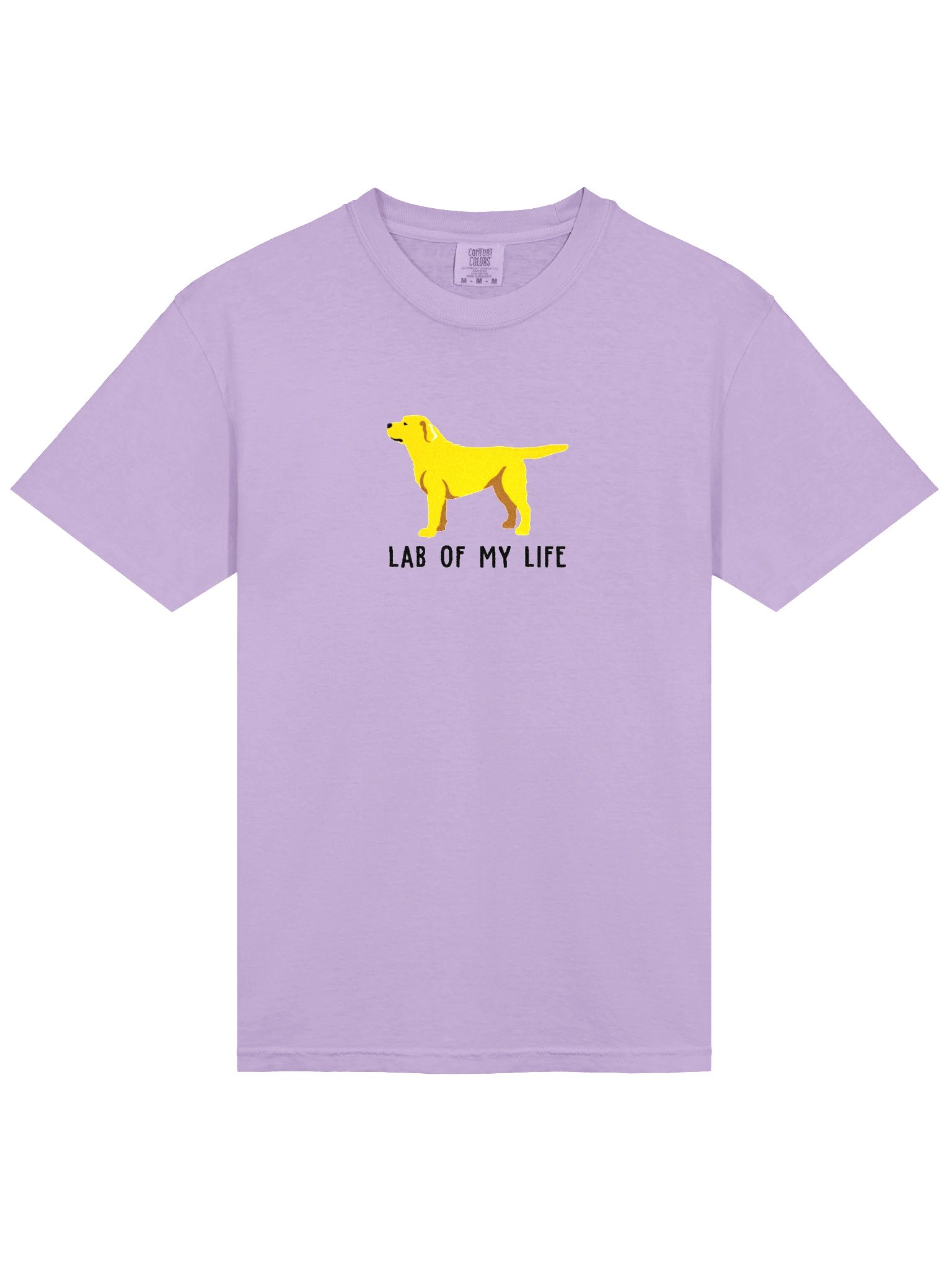 Lab of My Life T-Shirt(Embroidered) of a Labrador Retriever(Yellow 2) product image (6)