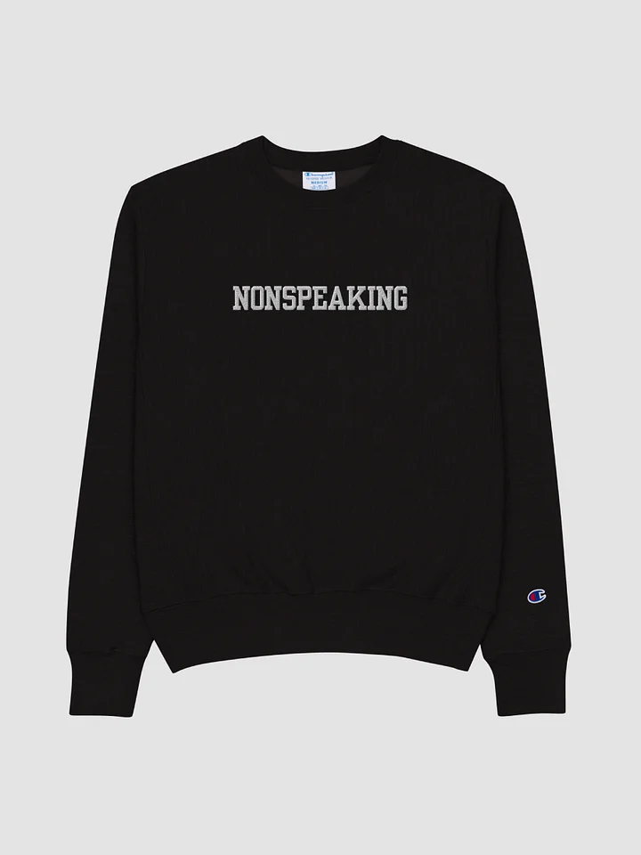 NONSPEAKING embroidered Champion Crewneck Sweatshirt product image (1)