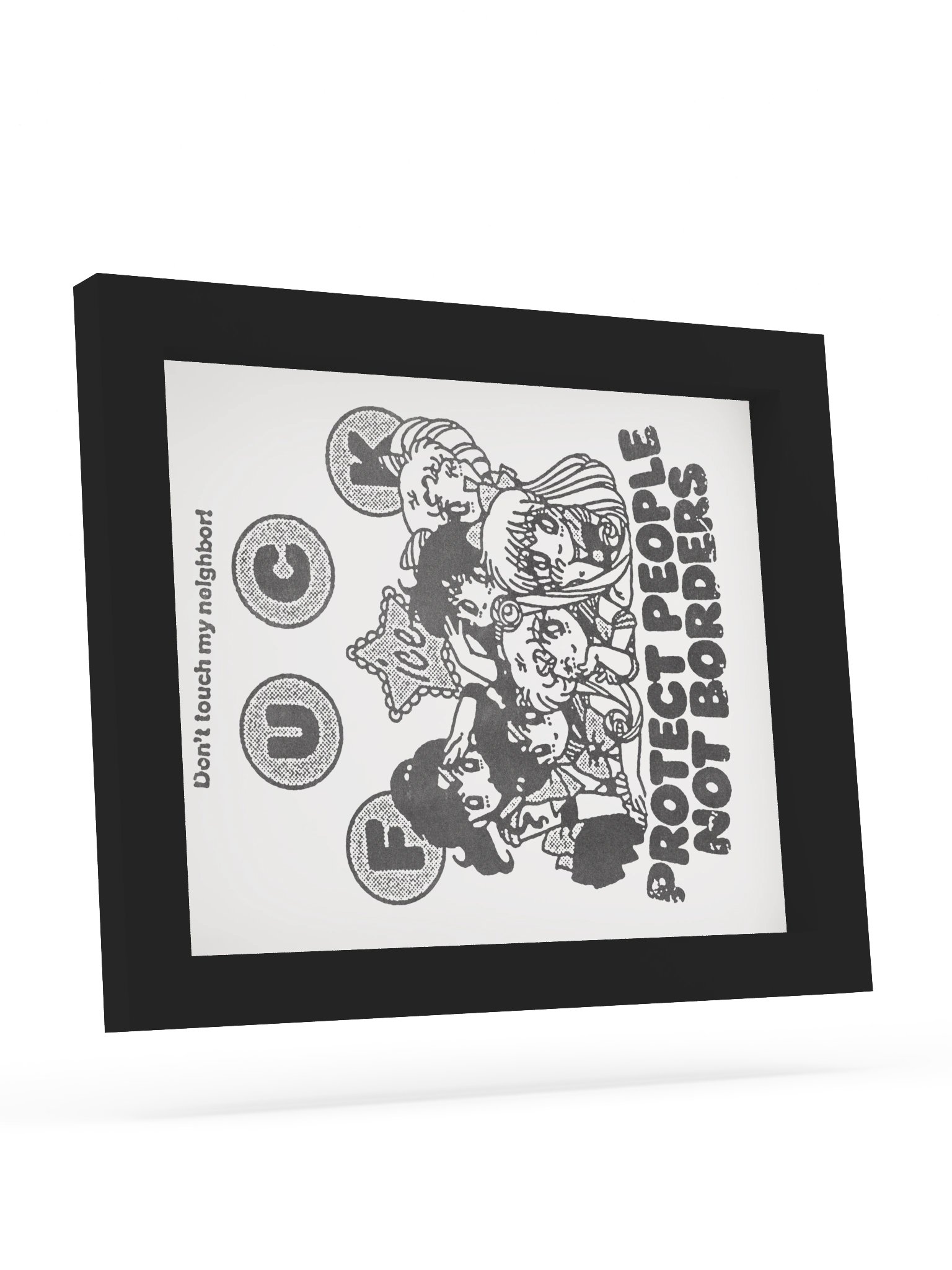 PROTECT PEOPLE ! Framed Print. product image (9)