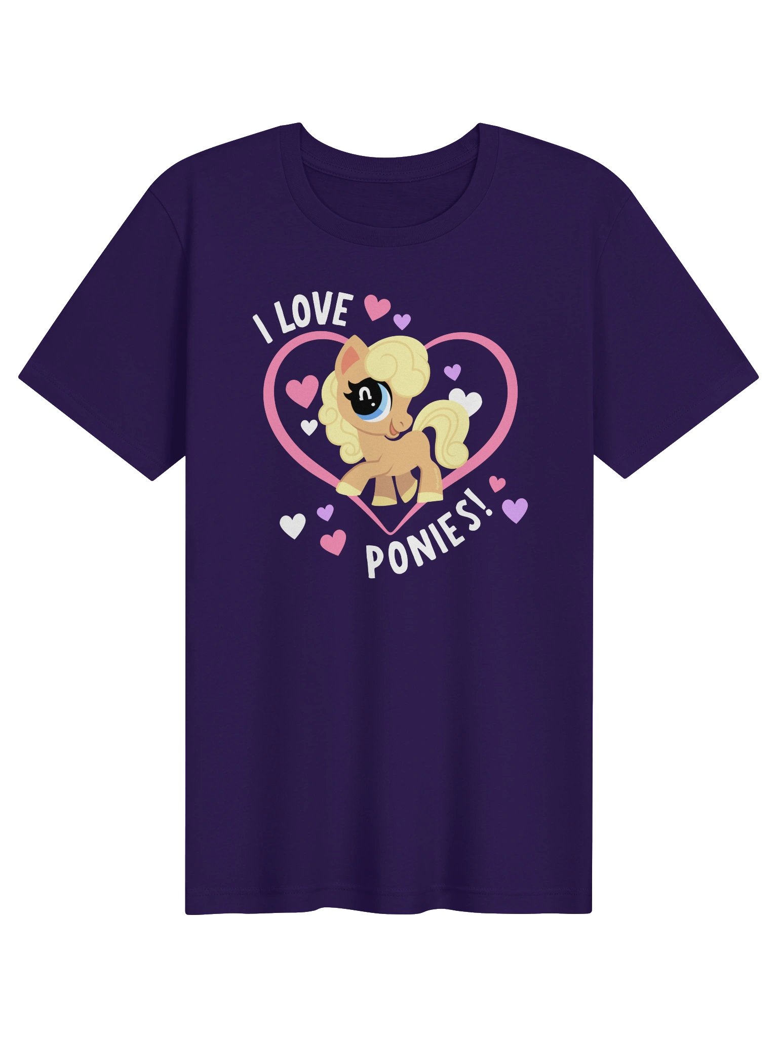 I Love Ponies Tee (dark) product image (1)