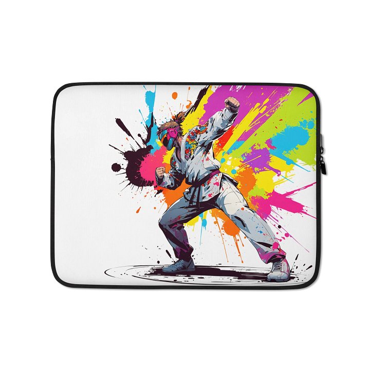 Laptop Sleeve ( D_0144_Color Kick Taekwondo Boy of the Streets ) product image (1)