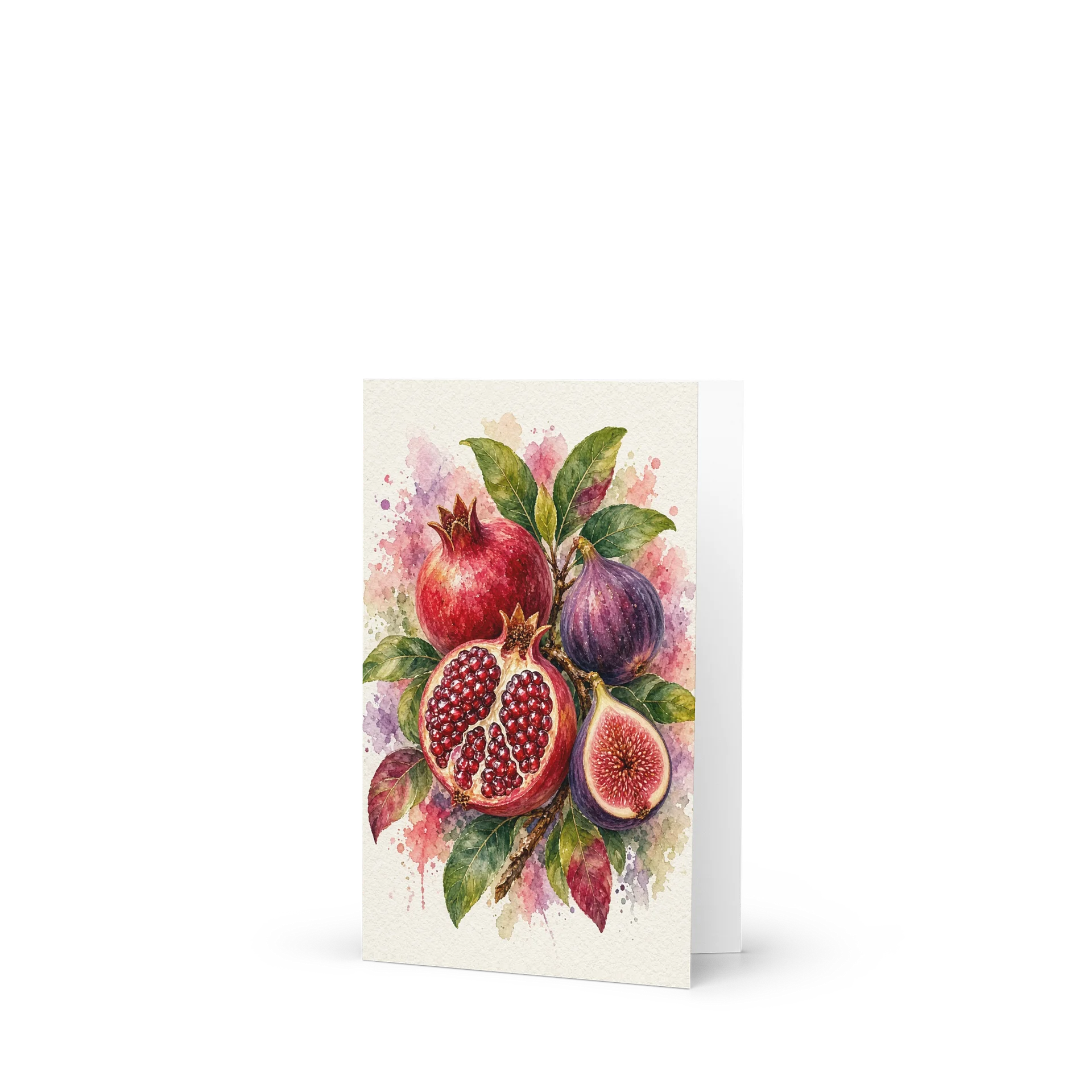 Watercolor Pomegranate & Fig Greeting Card product image (1)