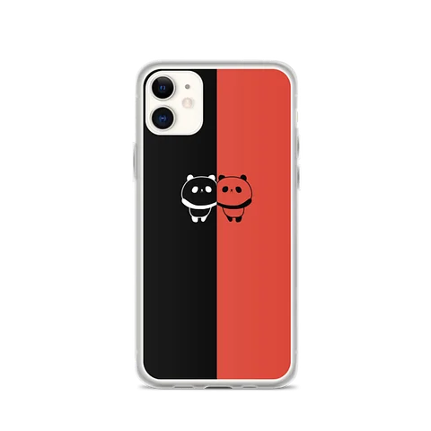 PANDAZ PHONE CASE (Black And Orange) product image (1)