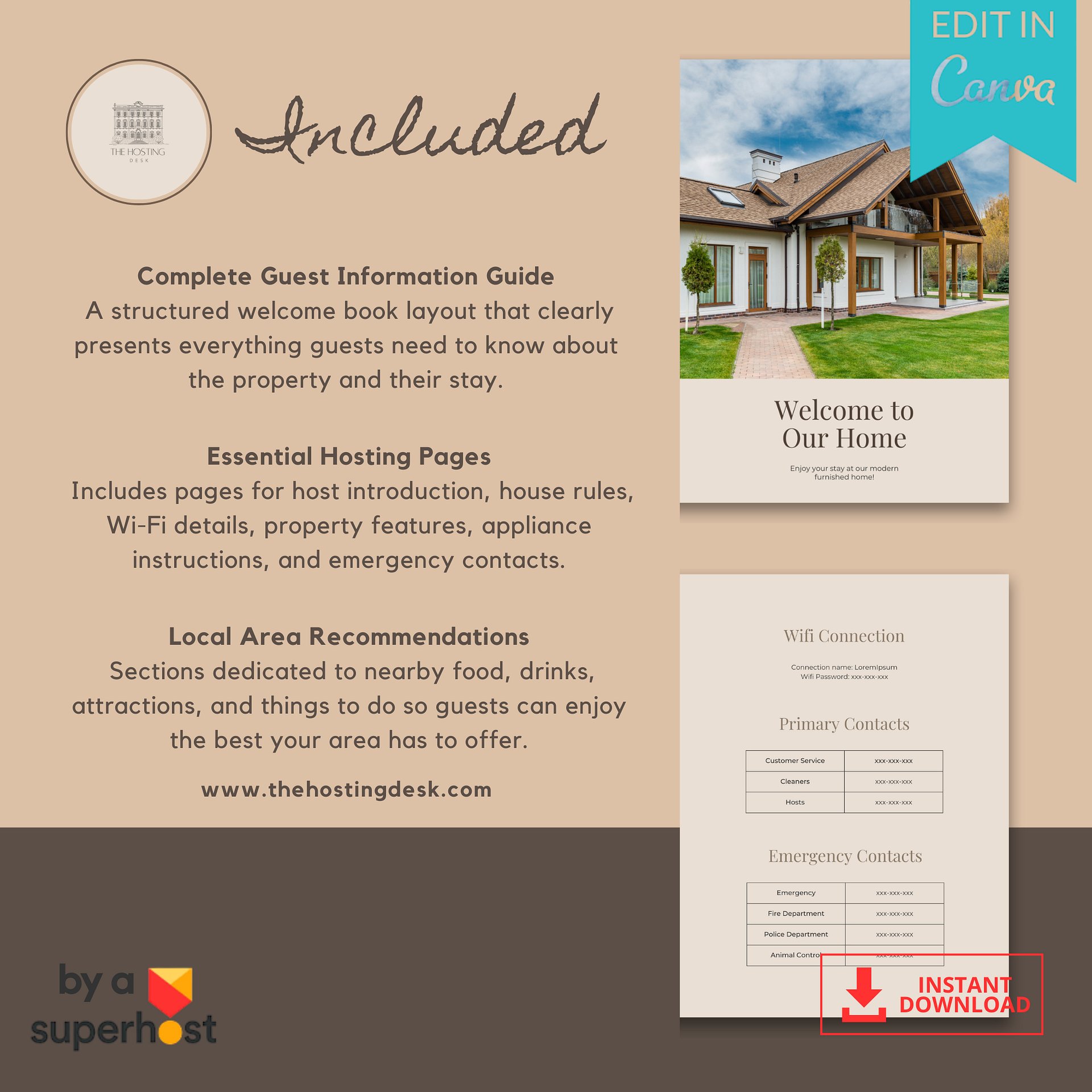 Airbnb Welcome Book Template product image (3)