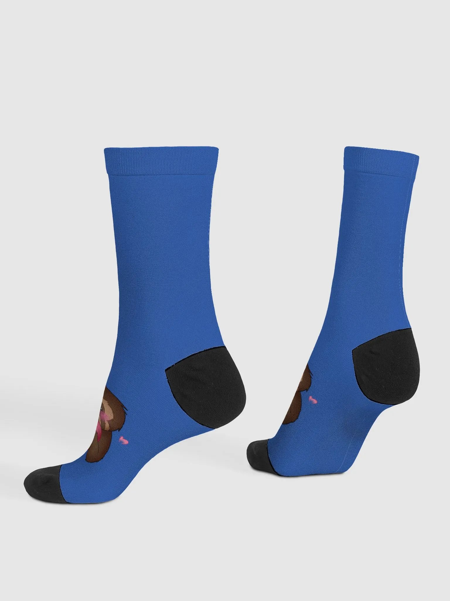 Blue Cupid Blushing Crew Socks product image (4)