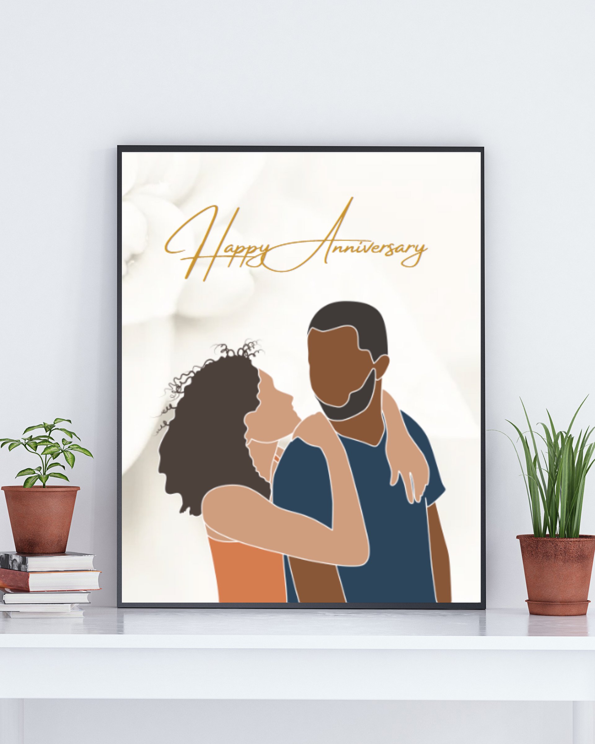 Custom Faceless Couple Portrait product image (1)