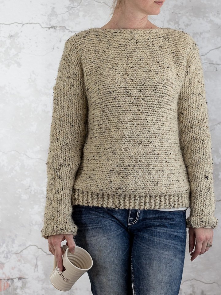 Chunky Sweater Knitting Pattern - Winter Solace product image (1)