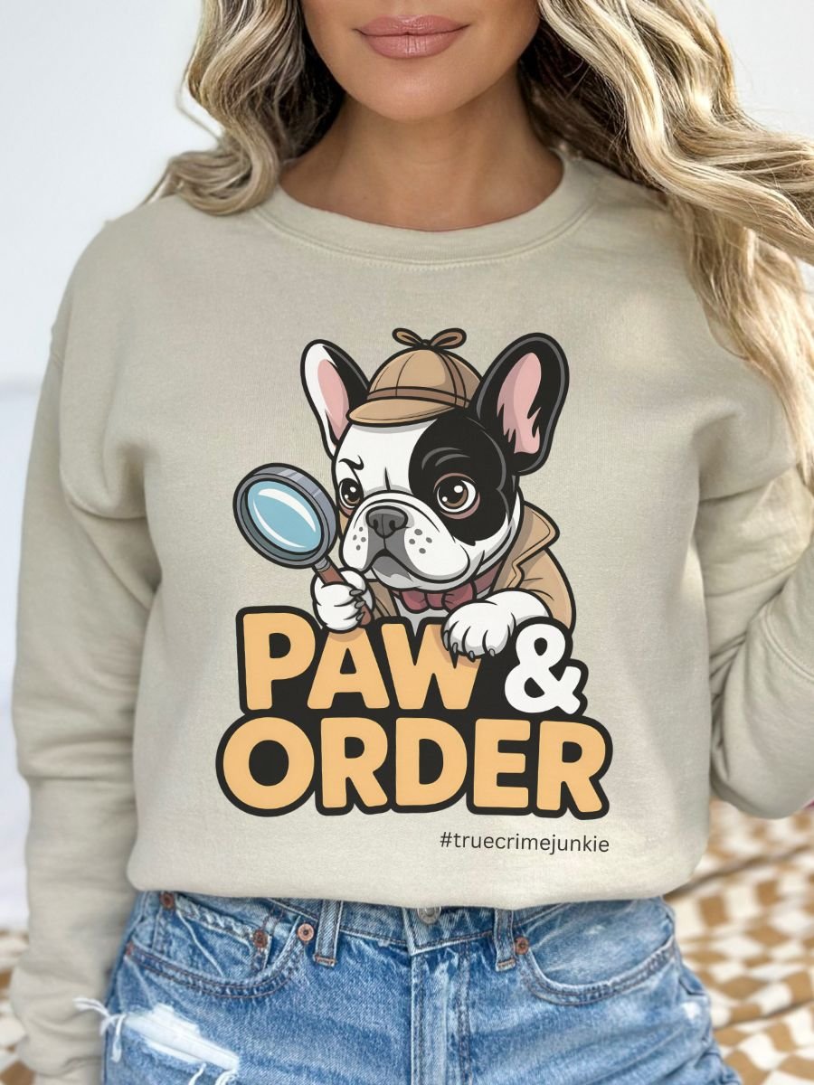 True Crime French Bulldog Lover Sweatshirt product image (13)