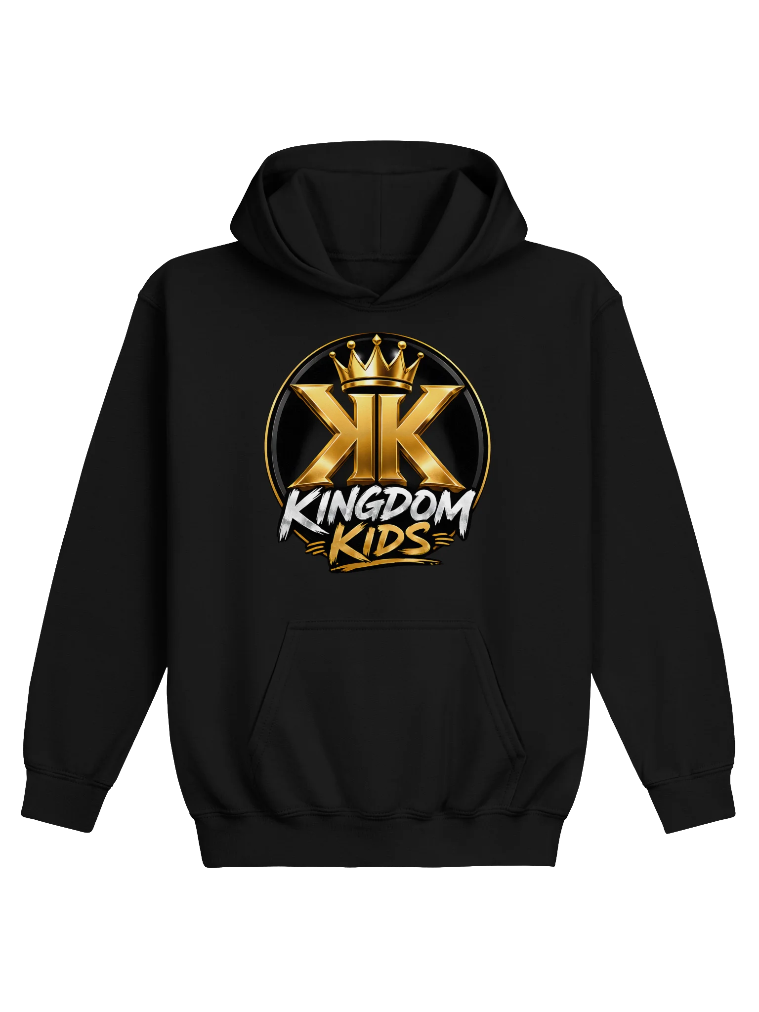 Kingdom Kids Christian Hoodie | Faith-Based Kids Hoodie | Christian Youth Apparel | Crowned With Purpose Hoodie product image (1)