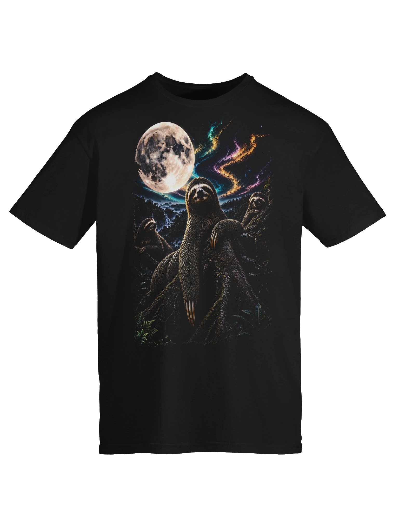 Sloth Howling Moon Tshirt | Unexpected Legends Shirt product image (4)